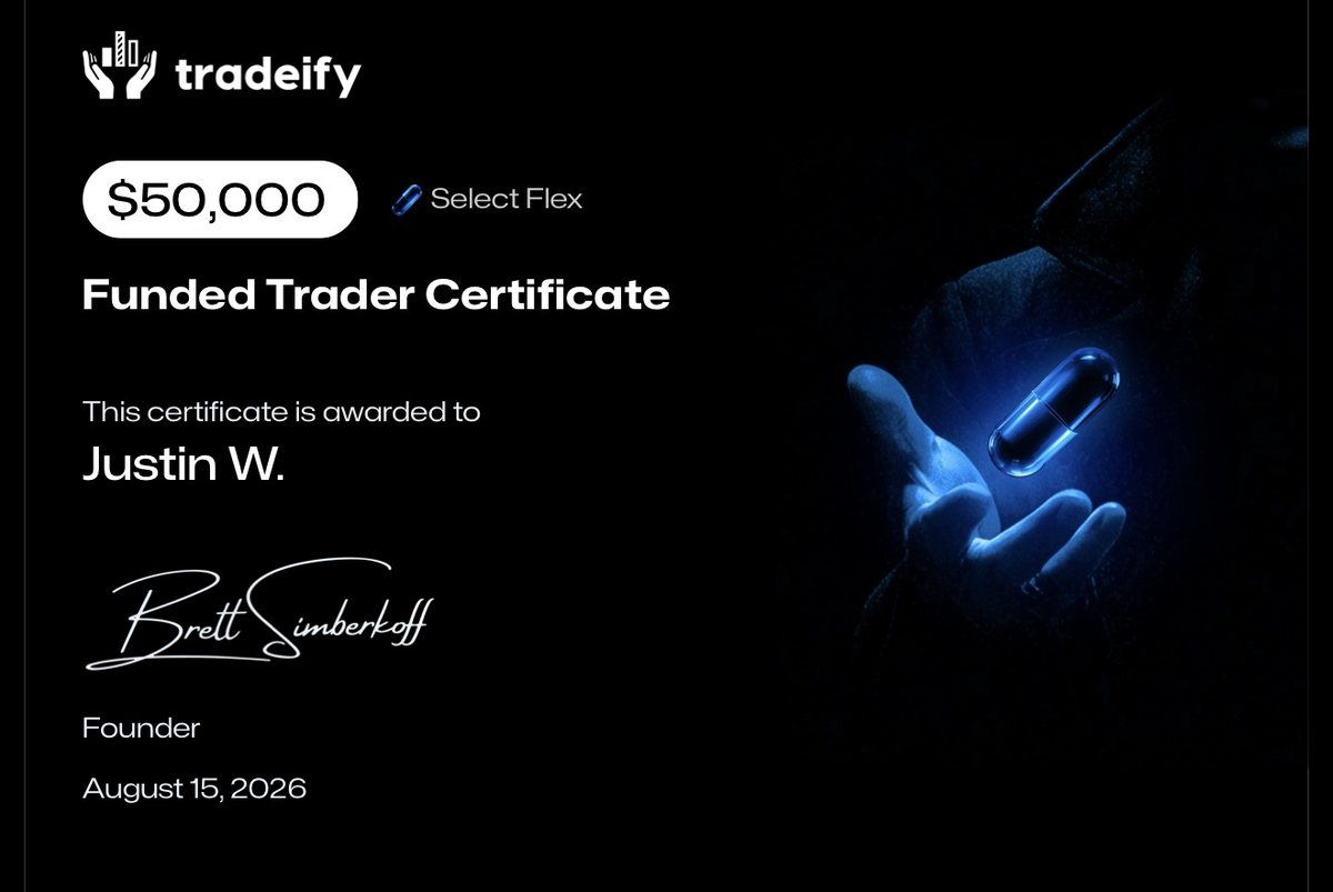Member funded-trader certificate