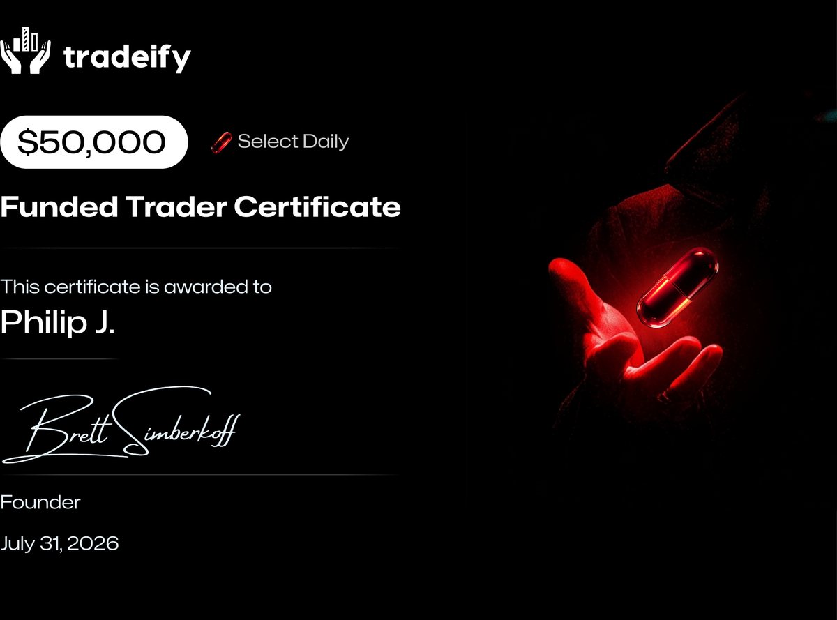 Member funded-trader certificate