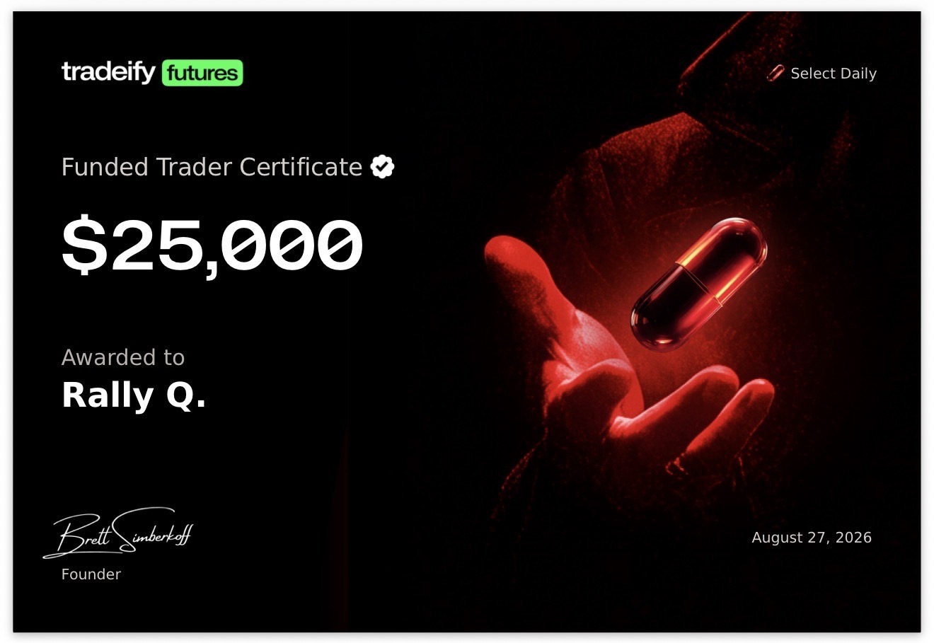 Member funded-trader certificate