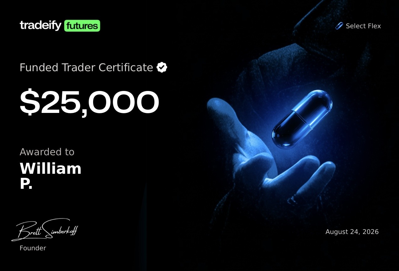 Member funded-trader certificate