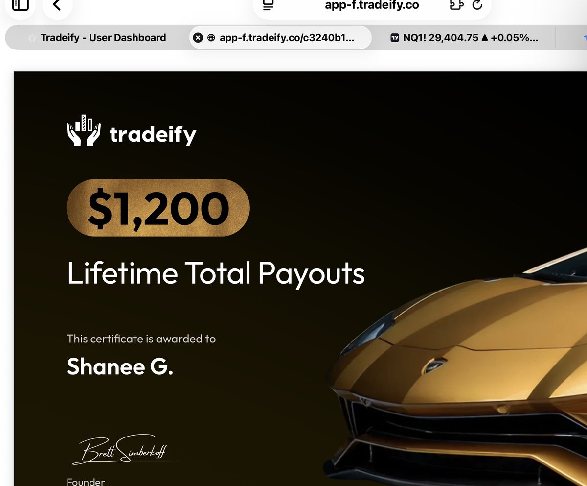 Member payout certificate