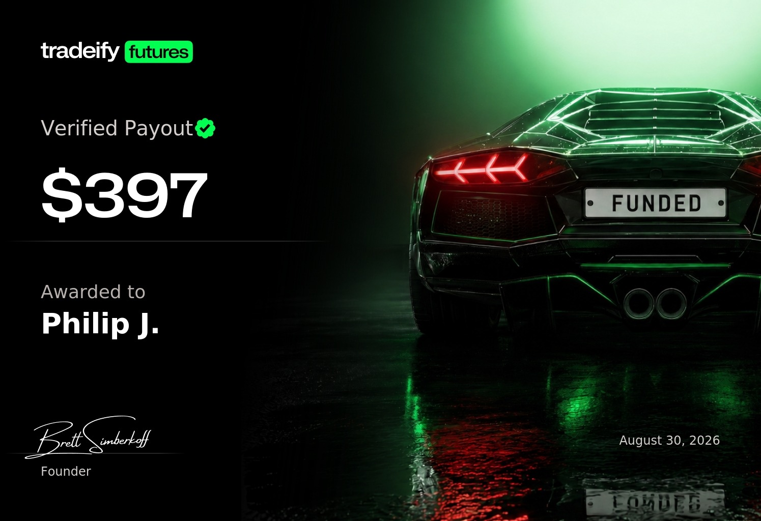 Member payout certificate